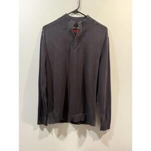 Mens Alfani Slim Fit Sweatshirt Size Medium Black 100%Cotton